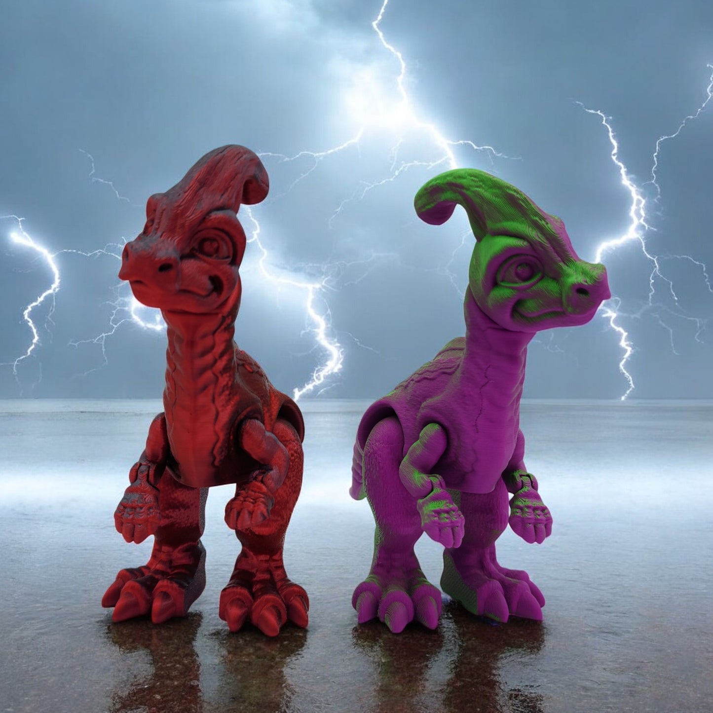 Primal Duck Billed Dinosaur